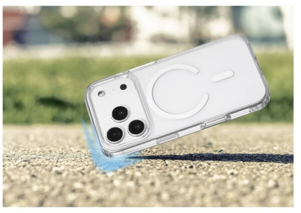 Renkforce RF-6830718 Backcover Apple iPhone 17 Pro Transparent MagSafe kompatibel Induktives Laden RF-6830718, Bild 7