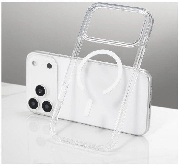 Renkforce RF-6830720 Backcover Apple iPhone 17 Pro Max Transparent MagSafe kompatibel Induktives Laden RF-6830720, Bild 5