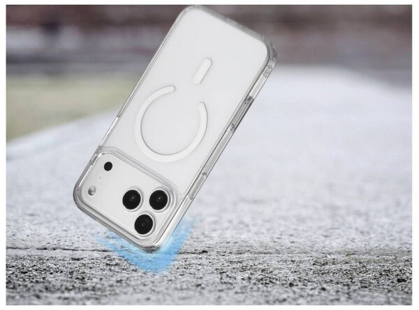 Renkforce RF-6830720 Backcover Apple iPhone 17 Pro Max Transparent MagSafe kompatibel Induktives Laden RF-6830720, Bild 7