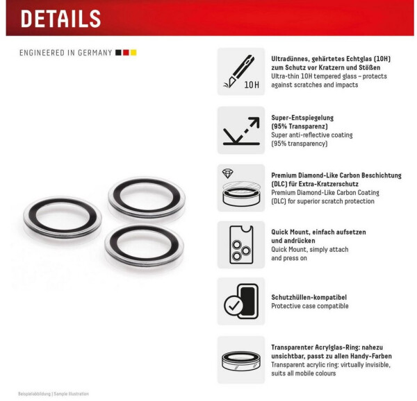 Displex CamGlass Single Lens iPhone 17 Pro/17 Pro Max, Bild 2