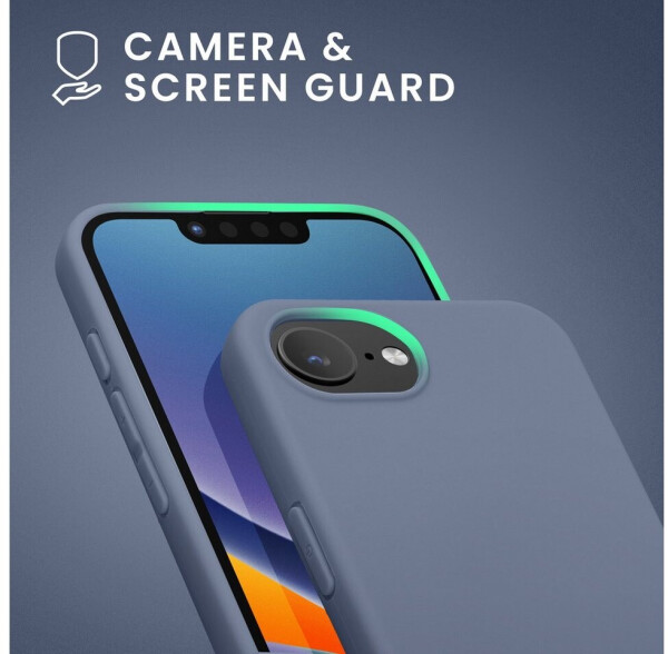 kwmobile Hülle kompatibel mit Apple iPhone 16e Hülle weiches TPU Silikon Case Cover geeignet für kabelloses Laden Lavendelgrau matt, Bild 5
