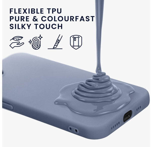 kwmobile Hülle kompatibel mit Apple iPhone 16e Hülle weiches TPU Silikon Case Cover geeignet für kabelloses Laden Lavendelgrau matt, Bild 7