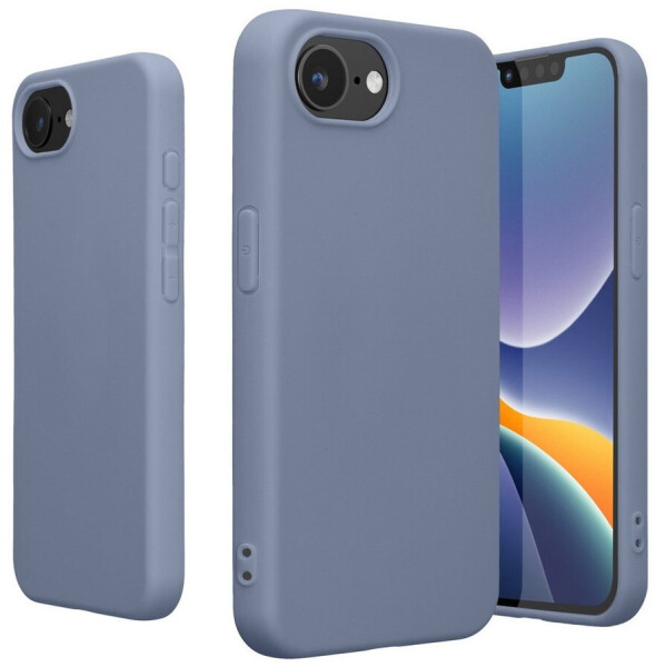 kwmobile Hülle kompatibel mit Apple iPhone 16e Hülle weiches TPU Silikon Case Cover geeignet für kabelloses Laden Lavendelgrau matt, Bild 8