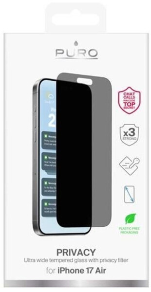 SBS Mobile Gehärtetes Glas Privacy für iPhone 17 Air Transparent, Bild 2