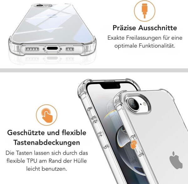 AVANA Handyhülle für Apple iPhone 16e Hülle Schutzhülle Transparent, Bild 3