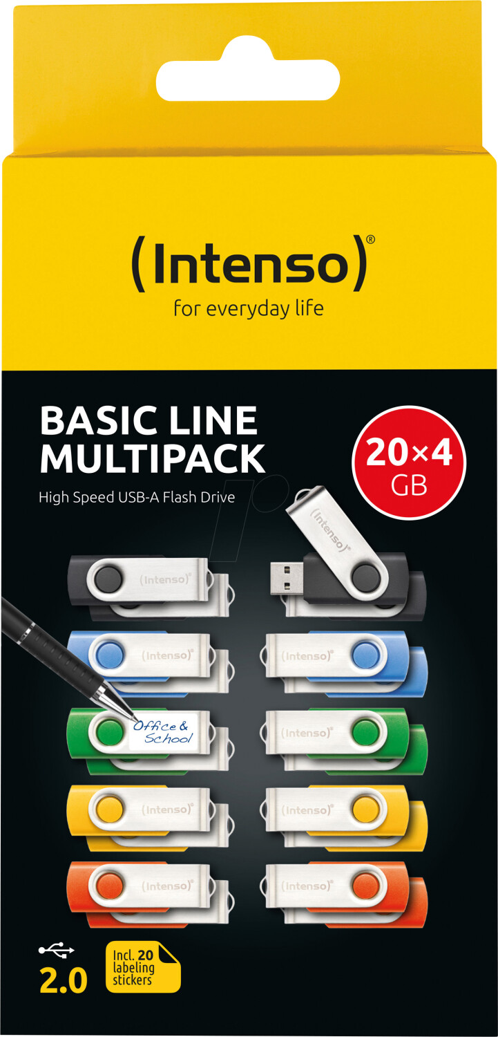 Intenso Basic Line 4GB 20-Pack ab 49,99 € | Preisvergleich bei idealo.de