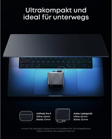 Anker Prime Ladegerät (160W, 3 Ports, GaNPrime), Bild 5
