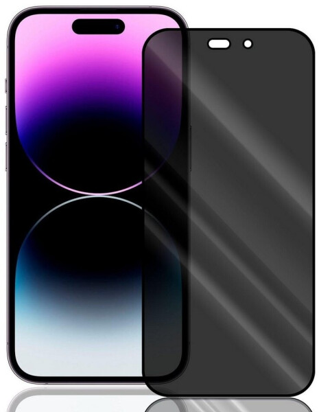 Numerva Schutzfolie Panzer Folie Echt Glas Folie für iPhone 14 Pro, (1x Schutzfolie 2x Reinigungstücher), Anti Spy