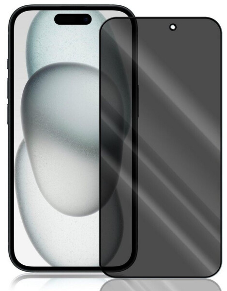 Numerva Schutzfolie Panzer Folie Echt Glas Folie für Apple iPhone 15, (1x Schutzfolie 2x Reinigungstücher), Anti Spy