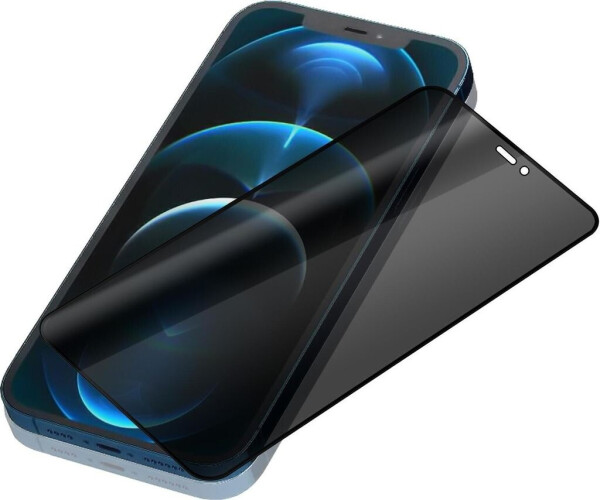 Numerva Schutzfolie Panzer Folie Echt Glas Folie für Apple iPhone 16 Pro, (1x Schutzfolie 2x Reinigungstücher), Anti Spy, Bild 4