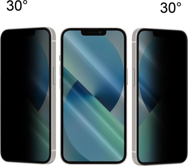 Numerva Schutzfolie Panzer Folie Echt Glas Folie für Apple iPhone 16 Pro, (1x Schutzfolie 2x Reinigungstücher), Anti Spy, Bild 6