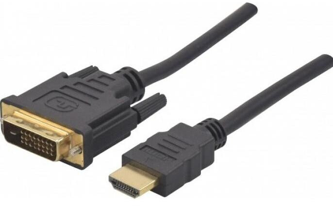 Generique HDMI Type A to DVI-D Cable M/M 2 m Black