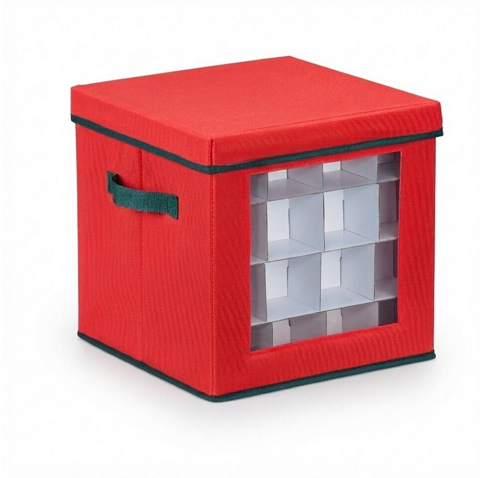 Relaxdays Weihnachtskugel Aufbewahrungsbox Weiß,Dunkelgrün,Rot ab 13,43 ...