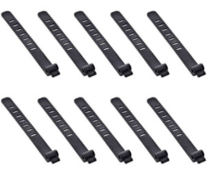 InLine Kabelbinder 10er Pack Kabelbinder Silikon wiederverschliessbar 97x10mm schwarz (59972A)