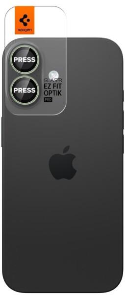 Spigen Glas.tR EZ Fit Optik Pro 2-Pack iPhone 17 / 16 Plus / 16 Green/Black, Bild 2