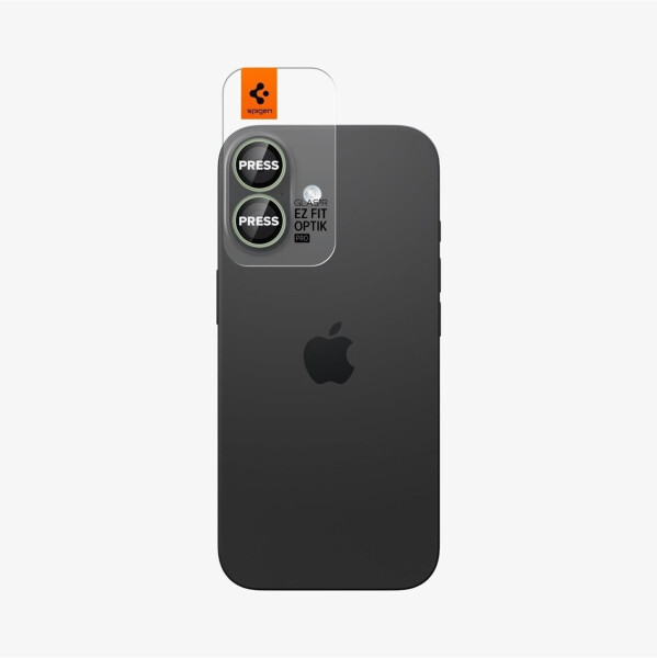 Spigen Glas.tR EZ Fit Optik Pro 2-Pack iPhone 17 / 16 Plus / 16 Green/Black, Bild 13