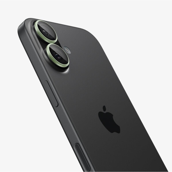 Spigen Glas.tR EZ Fit Optik Pro 2-Pack iPhone 17 / 16 Plus / 16 Green/Black, Bild 3