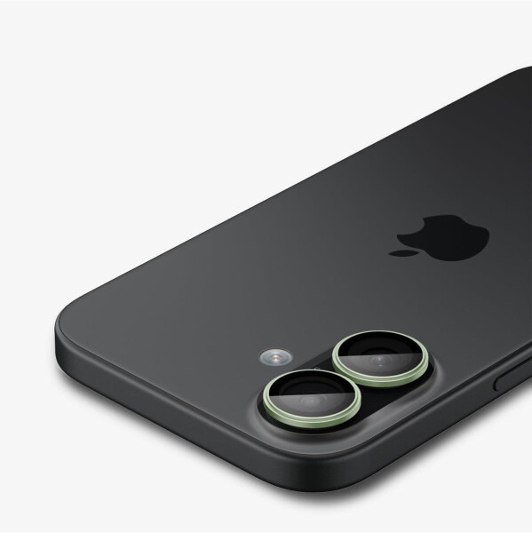 Spigen Glas.tR EZ Fit Optik Pro 2-Pack iPhone 17 / 16 Plus / 16 Green/Black, Bild 4