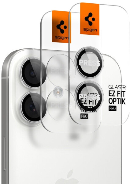 Spigen Glas.tR EZ Fit Optik Pro 2-Pack iPhone 17 / 16 Plus / 16 Silver/Black, Bild 14