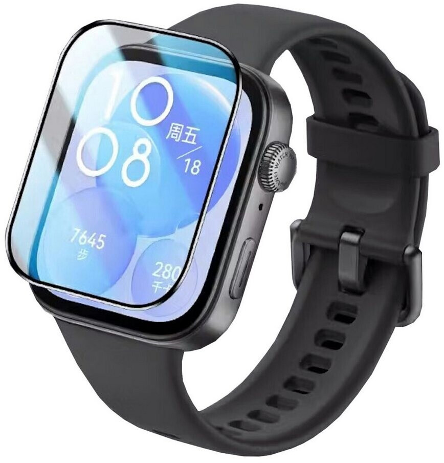Wigento Für Huawei Watch Fit 4 / 4 Pro / 3 2.5D 0,26 mm H9 Glas Transparent Schutz Folie