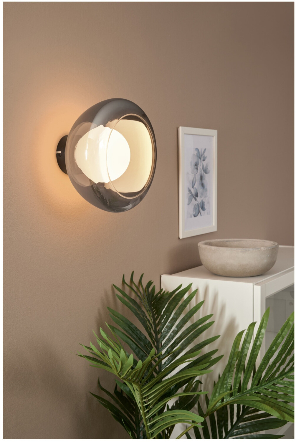 Livarno Home LED-Wand- und Deckenleuchte Lampenschirm aus Glas grau ab 21,99 € (Oktober 2026)