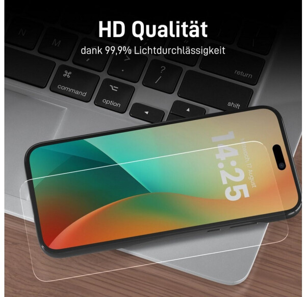 Tec-Expert Displayschutzglas 2x 9H für Apple iPhone 17 Pro Max Displayfolie, Bild 4