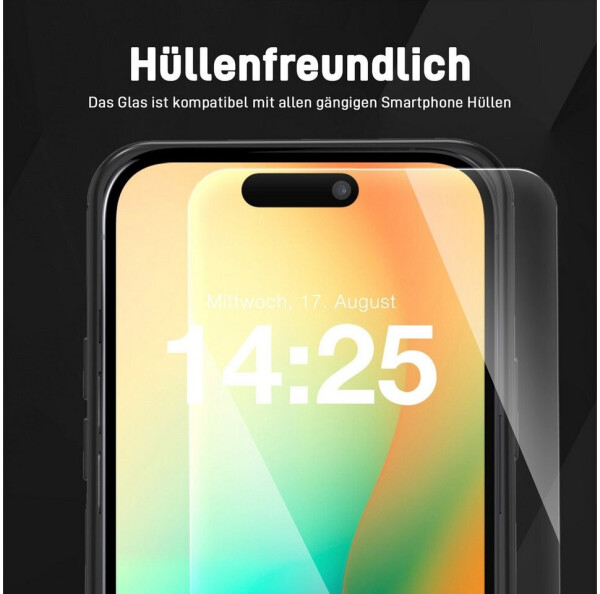 Tec-Expert Displayschutzglas 2x 9H für Apple iPhone 17 Air Displayfolie, Bild 3