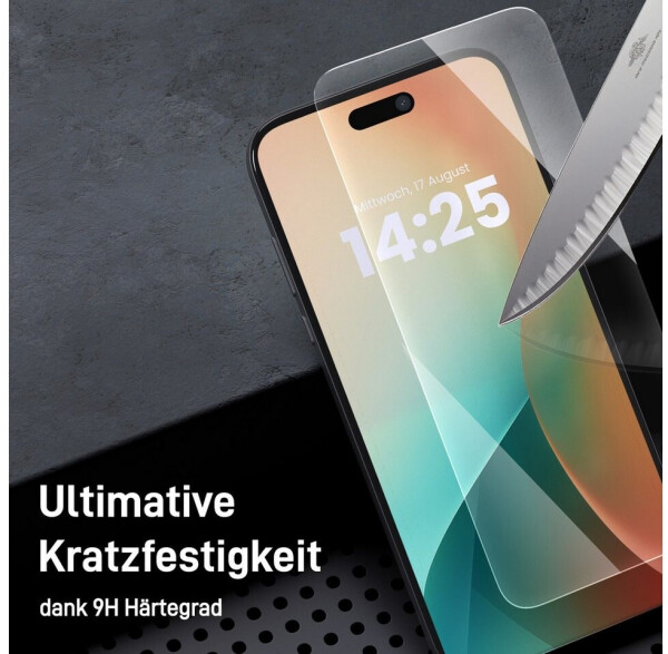 Tec-Expert Displayschutzglas 2x 9H für Apple iPhone 17 Displayfolie, Bild 7