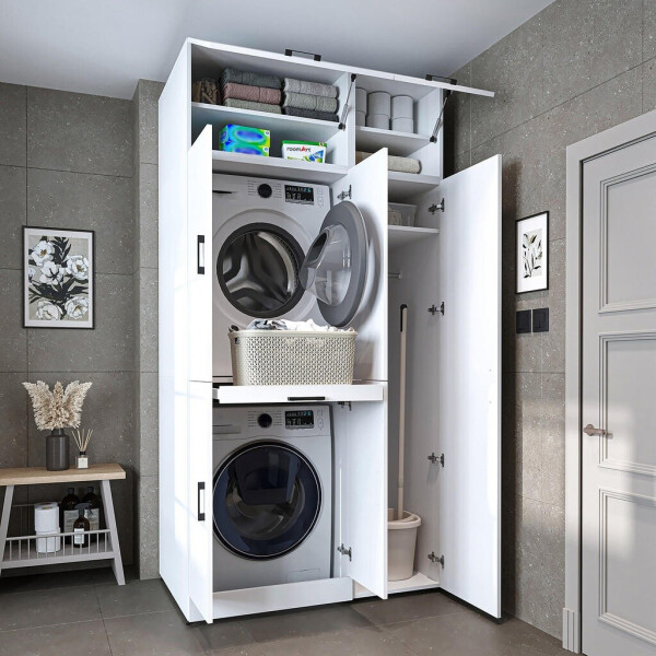 Roomart Dora Washing Machine and Dryer Cabinet white, Bild 2