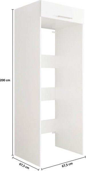 Laundreezy Waschmaschinenschrank für Trockner 117,5x 200x 67,5 cm weiß, Bild 4