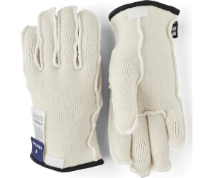 Hestra Wakayama Wool Liner 5 Finger Gloves offwhite