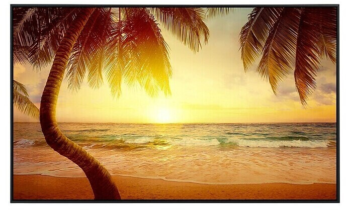 papermoon Infrarot-Bildheizkörper Tropischer Strand Sonnenaufgang (100 x 60 cm 800 W)