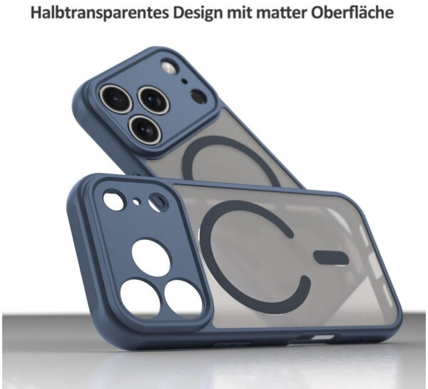 Betterfon Matte Case Magnetisches für iPhone 17 Pro Schutzhülle Kratzfest Passgenau in Blau, Bild 6