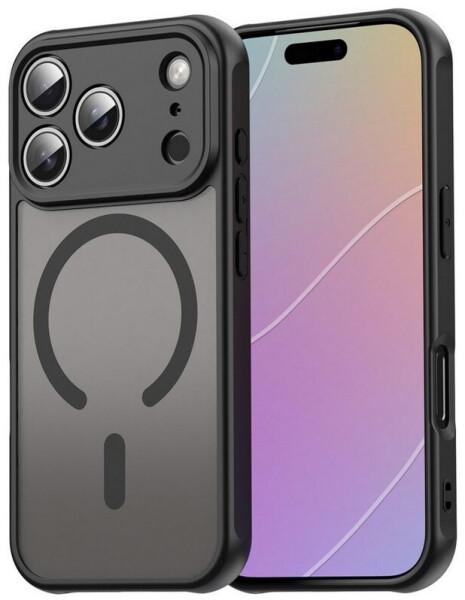Betterfon Matte Case Magnetisches für iPhone 17 Pro Schutzhülle Kratzfest Passgenau in Schwarz
