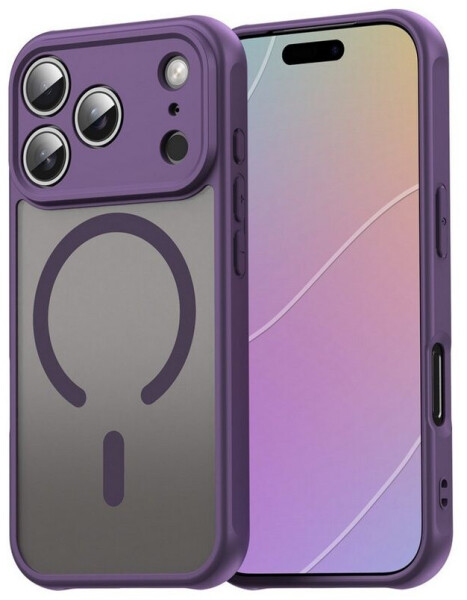 Betterfon Matte Case Magnetisches für iPhone 17 Pro Max Schutzhülle Kratzfest Passgenau in Lila