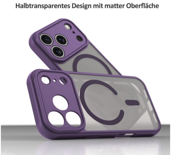 Betterfon Matte Case Magnetisches für iPhone 17 Pro Max Schutzhülle Kratzfest Passgenau in Lila, Bild 5