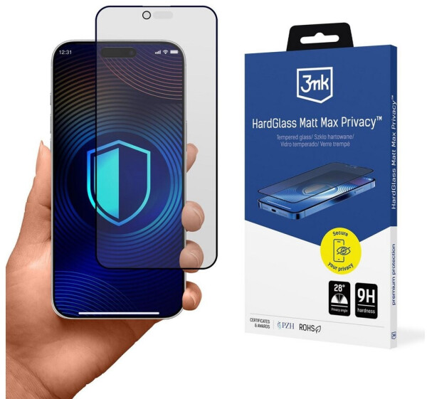3mk Hardglass Matt Max Privacy Schutzglas iPhone 17 Air