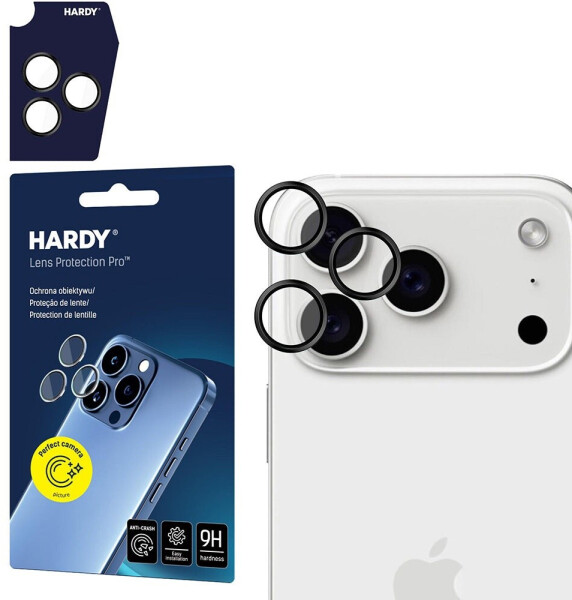 3mk HARDY Lens Protection Pro Linsenglas iPhone 17 / Max - schwarz, Bild 2