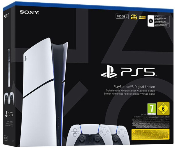 Sony PlayStation 5 Slim (PS5 Slim) Digital Edition Standard Edition 825GB + 2 Controller, Bild 2
