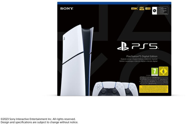 Sony PlayStation 5 Slim (PS5 Slim) Digital Edition Standard Edition 825GB + 2 Controller, Bild 8