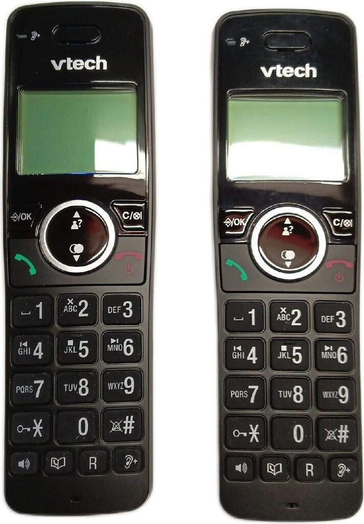 Gigaset Pure 120A Duo – 2 draadloze DECT-telefoons met antwoordapparaat – Eco DECT – oproepblokkeringsfunctie – display met achtergrondverlichting, zwart antraciet [compatibel met BE, DE, IT, FR, NL CHE, AUT