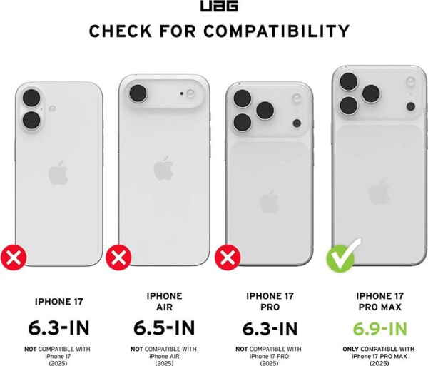 Urban Armor Gear Glass Shield iPhone 17 Pro Max, Bild 9