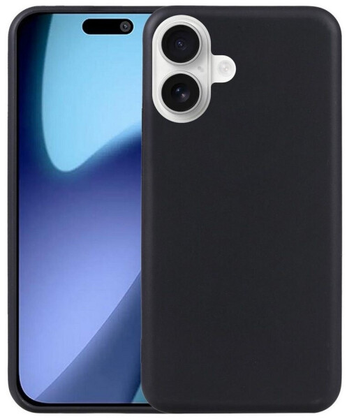 Wigento Für Apple iPhone 17 Silikon TPU Schutz Handy Hülle Schwarz + 0,26mm 9H Hart Glas, Bild 2