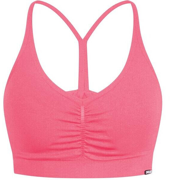 SMILODOX Sport BH Maria – V-Ausschnitt Mit Scrunchnaht, Verstellbare Träger, Ohne Bügel, Festen Halt Für Yoga & Fitness