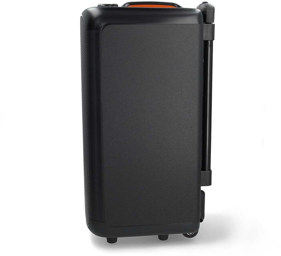 NEDIS Altoparlante Bluetooth Da Trolley Per Feste – 240 W, 5 Ore Di Autonomia, Luci LED E Stroboscopiche, Equalizzatore, Maniglia E Ruote – Colore Arancione/Nero