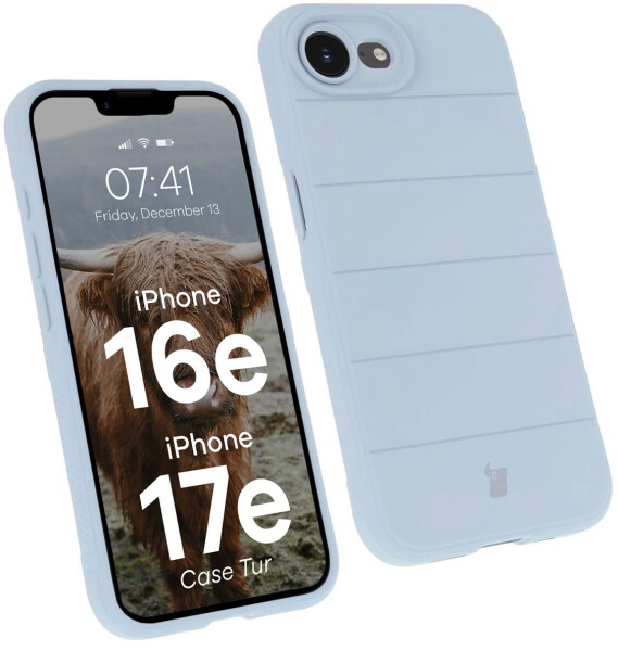 Bizon Robuste Handyhülle für iPhone 16e Case Tur Hellblau