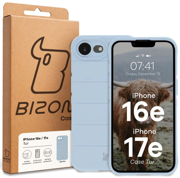 Bizon Robuste Handyhülle für iPhone 16e Case Tur Hellblau, Bild 3