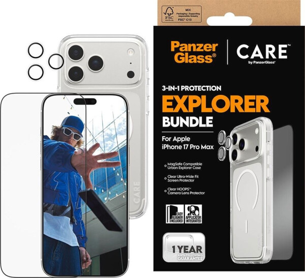 PanzerGlass CARE by PanzerGlass 3-in-1 Set iPhone 17 Pro Max, Bild 3
