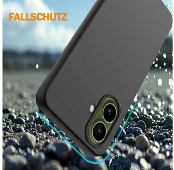 Betterfon Hülle für Apple iPhone 17 Handyhülle Back Cover Silikon Case Bumper in Schwarz, Bild 5