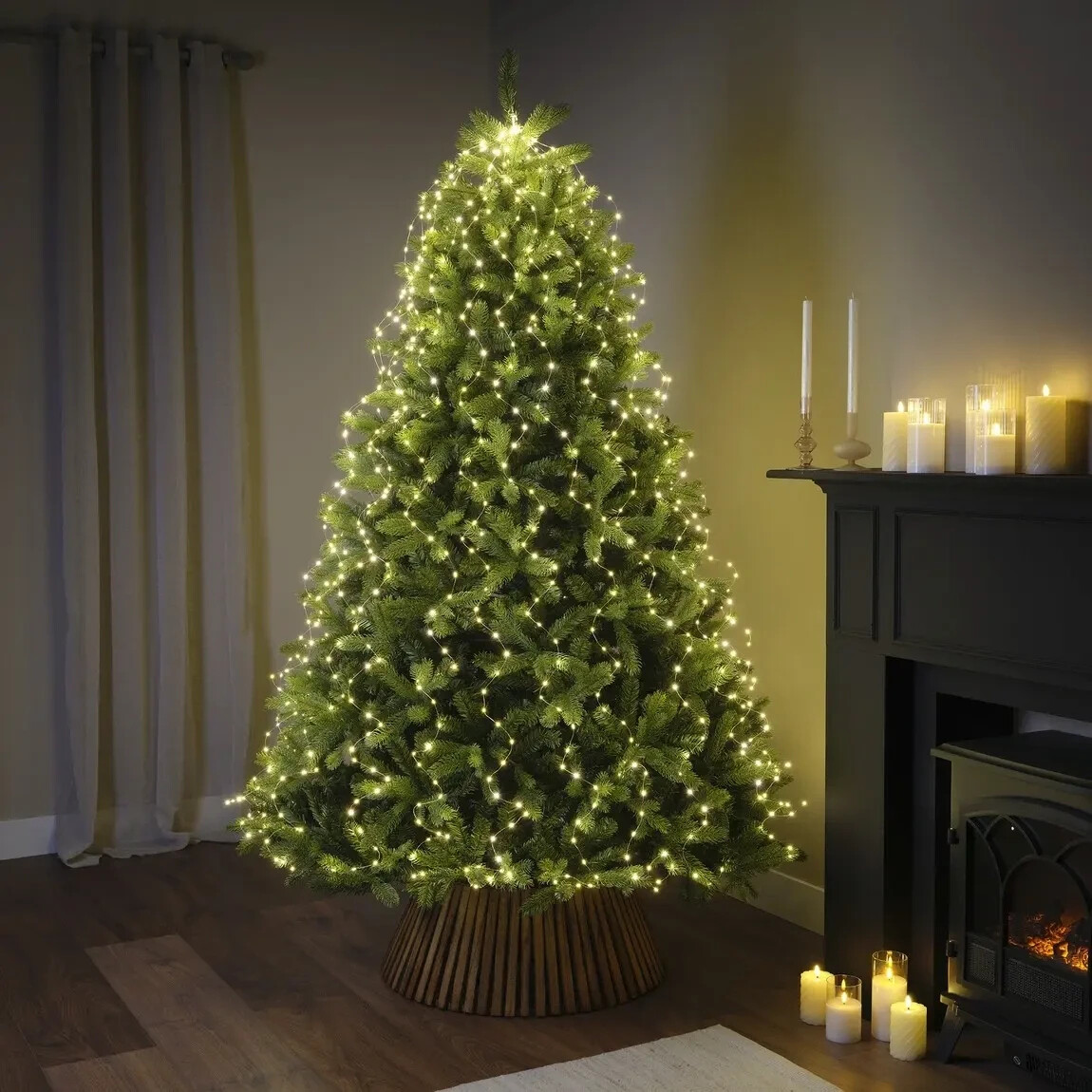 Lumineo LED Baumbeleuchtung silber warmweiß 210cm ab 29,50 € (Oktober 2026)